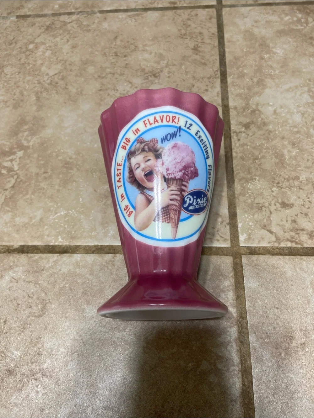 Villeroy & Boch Pink Retro Ice Cream Sundae Glass